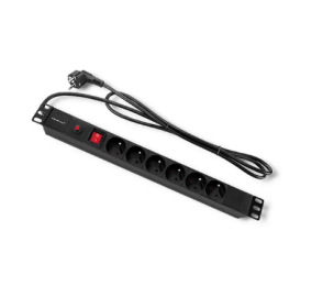 Razvodni PDU panel za 19U rek orman sa CB 1U | 16A | 6x suko